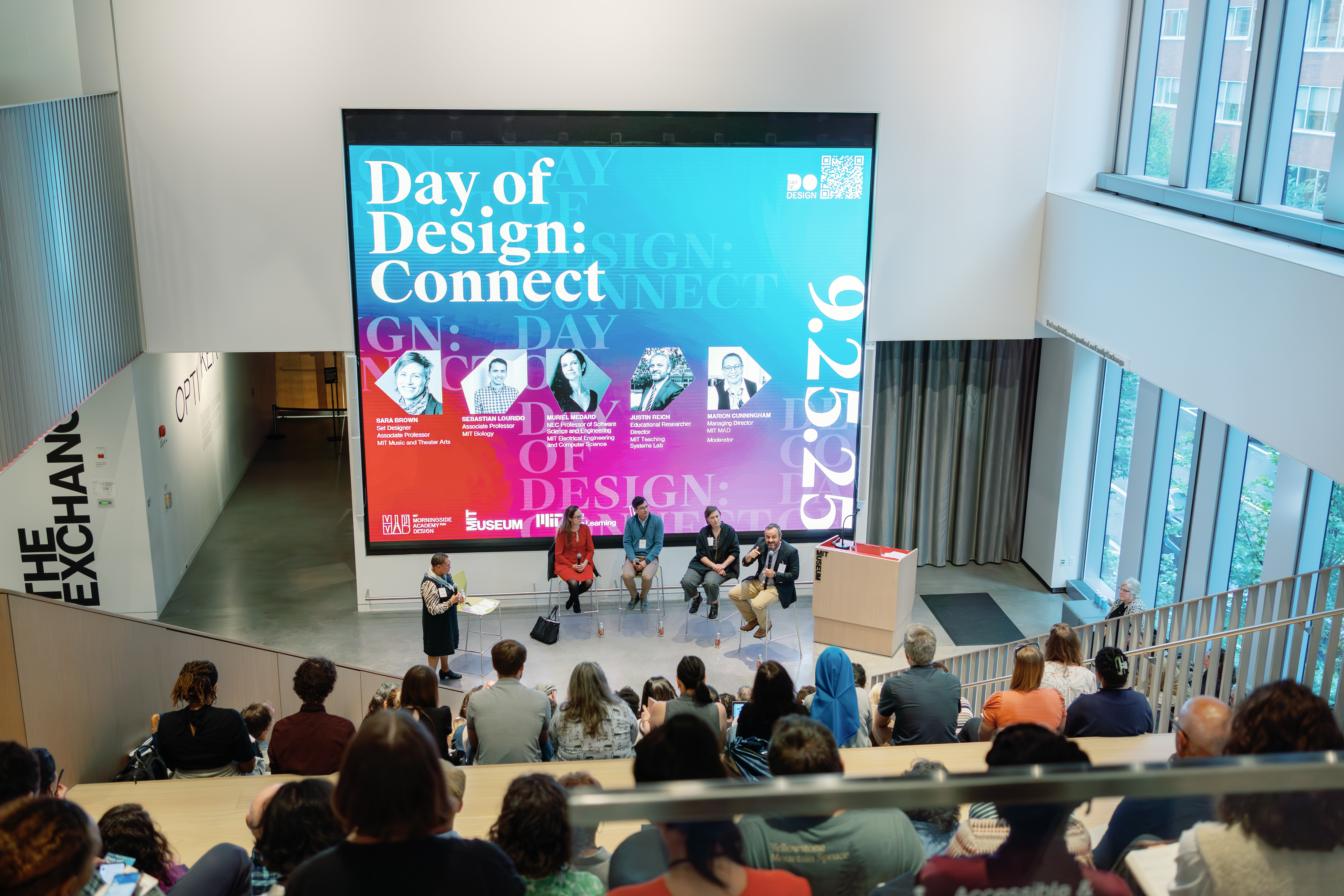 Day of Design: Connect — panel discussion in The Exchange auditorium