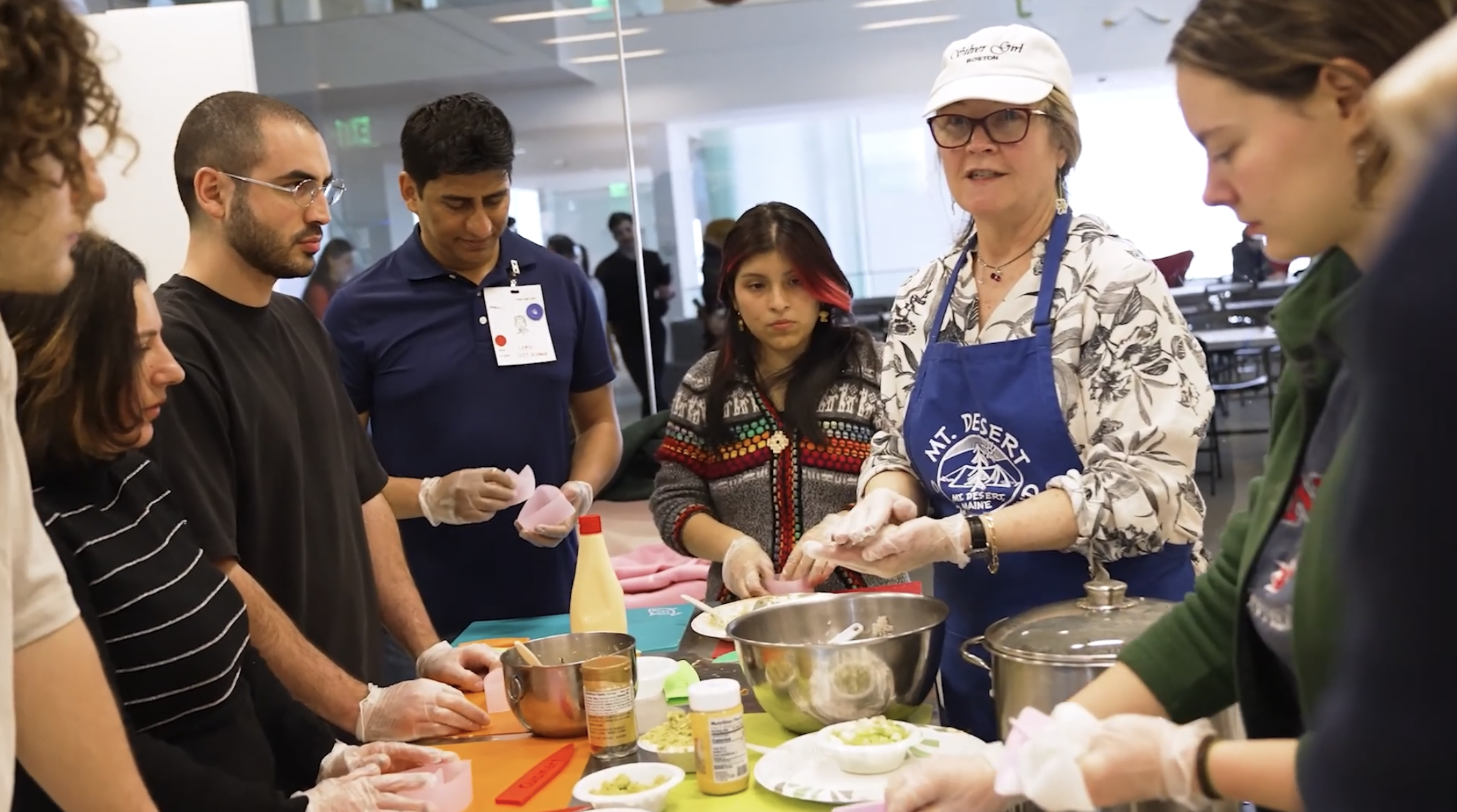Festival workshop — cooking class with participants and instructor