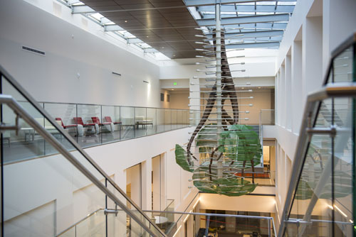 Life of Tree — suspended kinetic sculpture in atrium